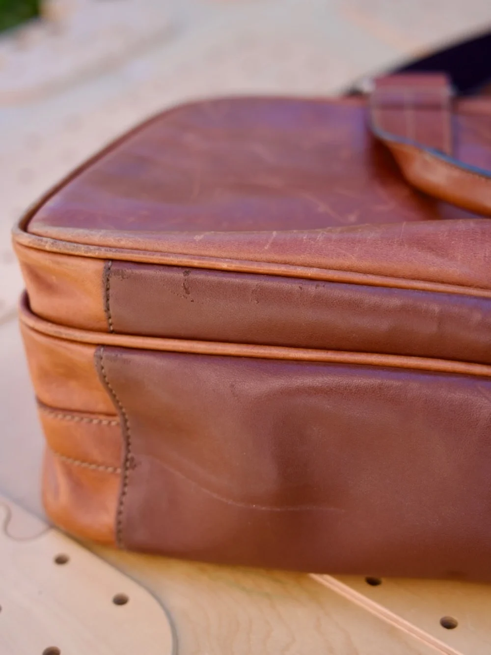 Fossil 100% Leather Trent Laptop Briefcase